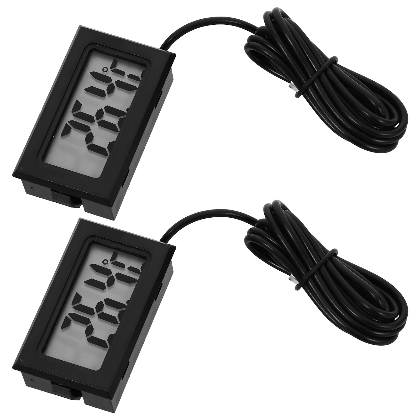 

2Pcs Electronic Thermometer for Indoor Use Mini Temperature Gauge with Digital Display High Accuracy for Home Refrigerator