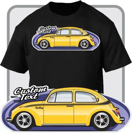 T-Shirt for 1973 73 74 1974 75 1975 76 1976 1977 77 Super Beetle Standard Bug 1303 Big street racer modified drag