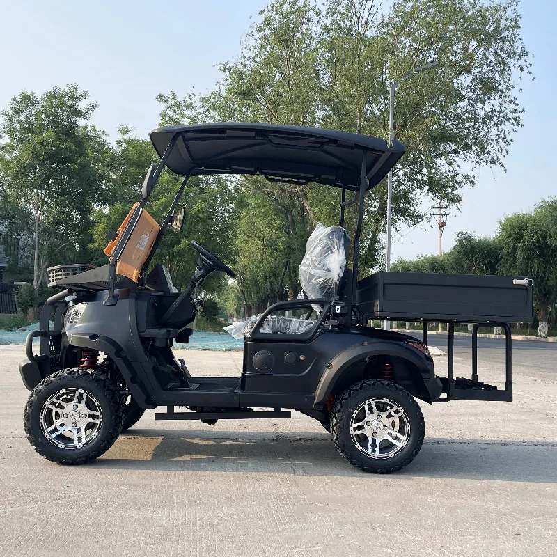 

Оптовый поставщик Китая Новые продукты Внедорожный охотничий автомобиль 2 4 6 8 10-местная тележка для гольфа Клубный автомобиль Модернизированный двигатель 5 кВт/4 кВт