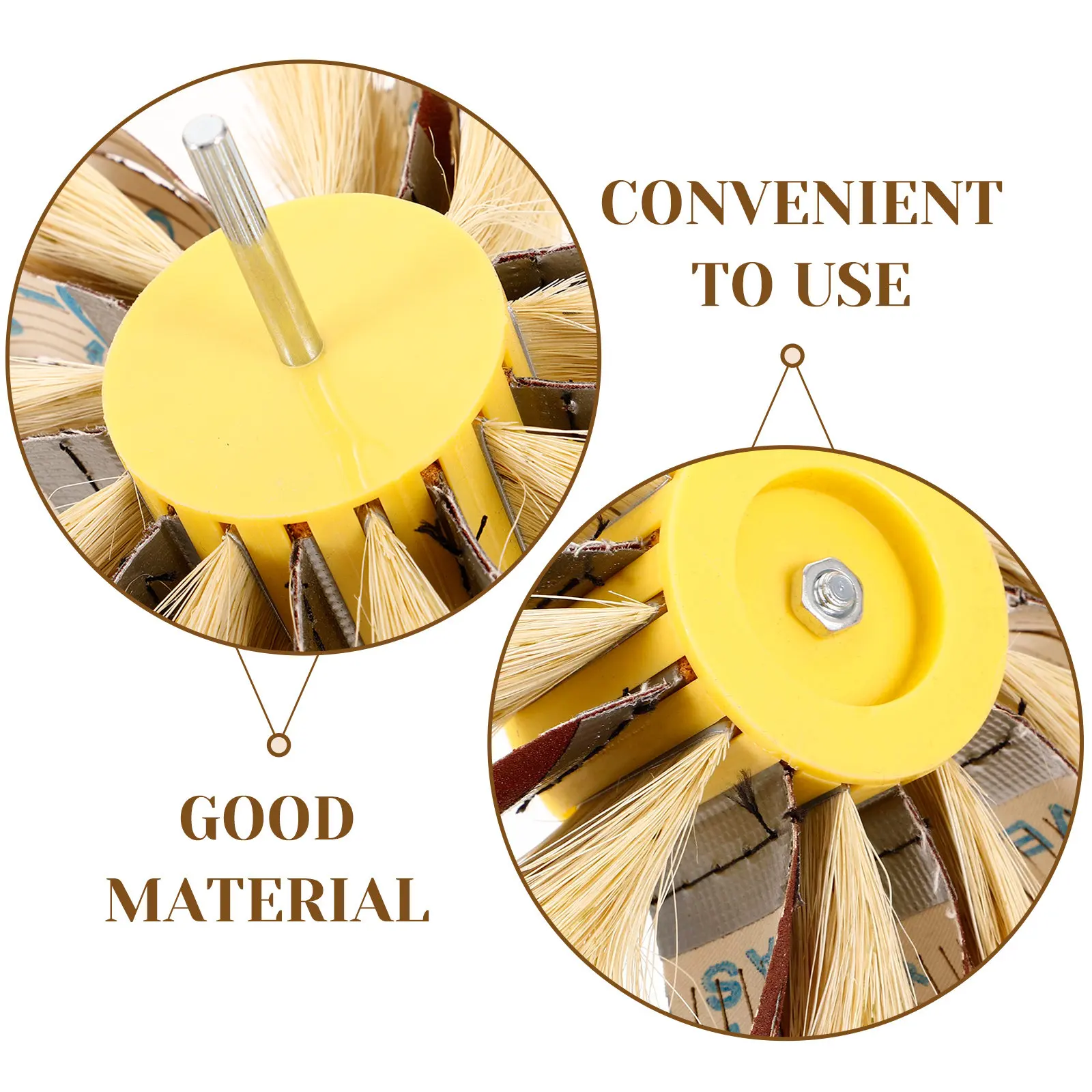 Sisal Fiber Sanding Drum Polisher Abrasive Buffing Wheel Drum Sander Rotary Tool Furniture Sanding Paper Heavy Duty Grit view 6