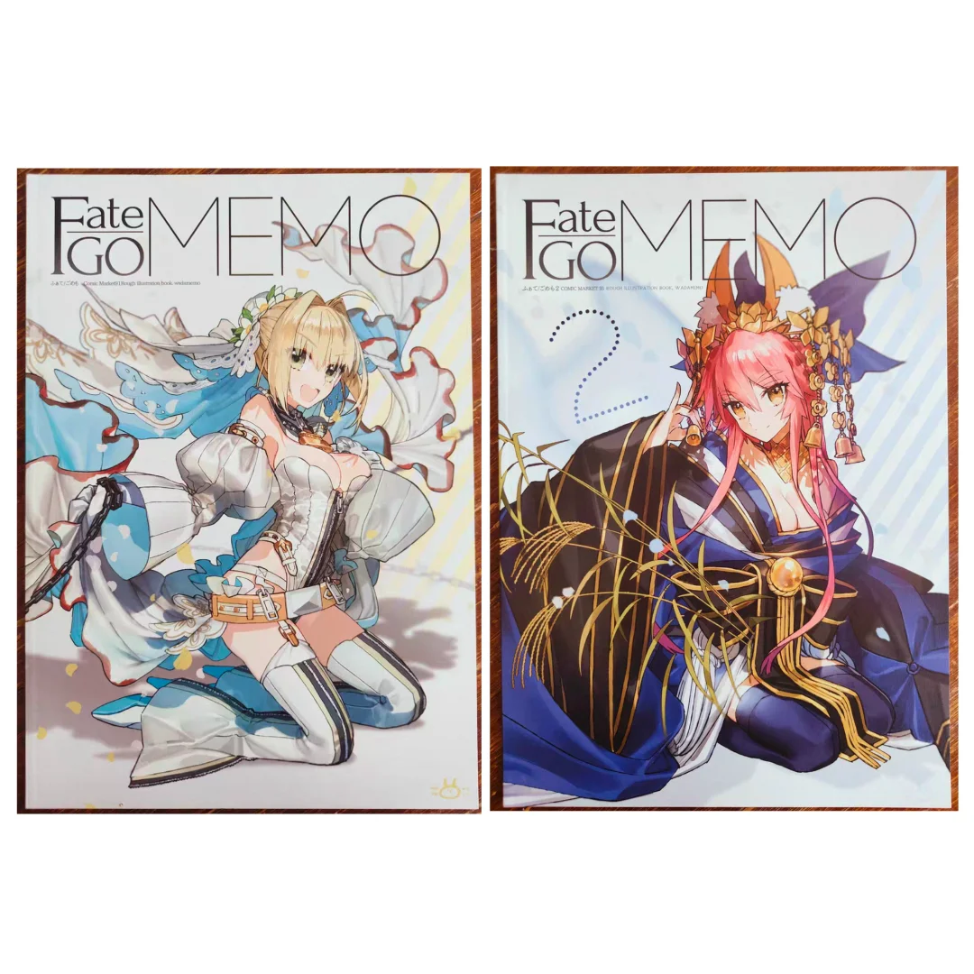 1 book Fate/GOMEMO 1 & 2 Art Book Fate/Grand Order Wada Arco Illustration Collection Anime Game Fan Merchandise