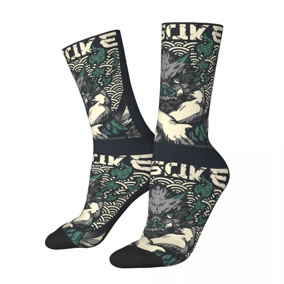 Monster Men's Socks Harajuku J-jujutsu kaisen Street Style Novelty Pattern Crew Sock Gift Printed official-website tops fugees