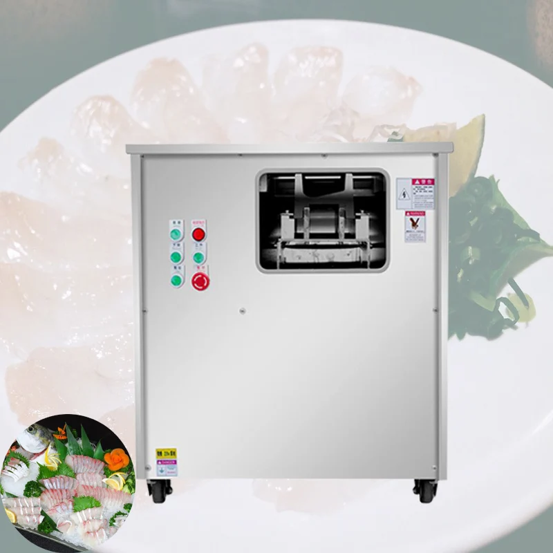 

Full Automatic Oblique Fish Slicing Machine Commercial Pickled Chinese Cabbage Boiled Fish Black Fish Slicer
