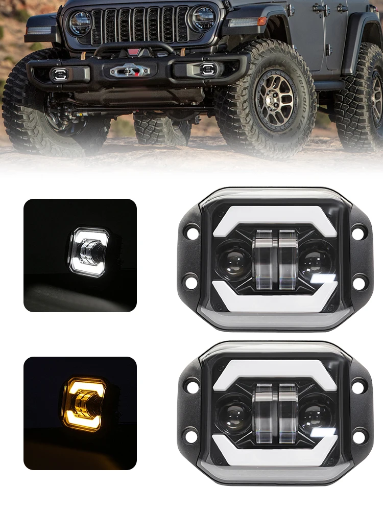 5 inch Car LED Worklight Bar 25W Offroad Work Light 12V Auto Light Fog Lamp off road 4x4 LED Spotlight for Truck ATV 4 Modes