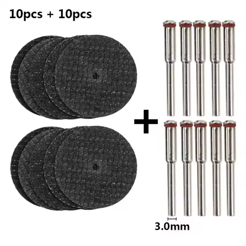 CMCP 32mm Abrasive Cutting Disc With Mandrels Grinding Wheels For Dremel Accesories Metal Cutting Rotary Tool Saw Blade - Image 8