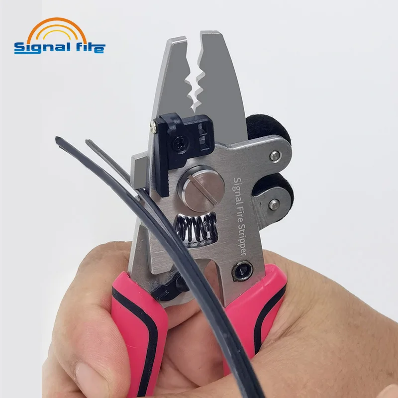 

Signal Fire ZSQ-09 9 in 1 Optical Fiber Stripper FTTH Optic Fiber Stripper Scissors Wire Stripping pliers