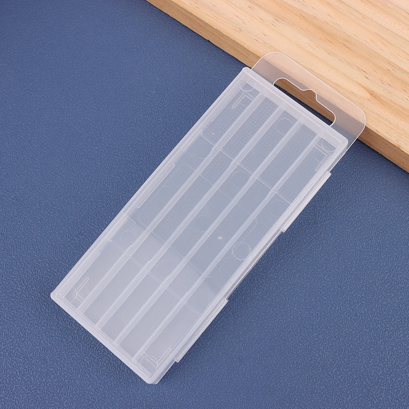1Pcs Plastic Drill Bits Storage Box Clear 5/10 Holes Tool Parts Storage Case Multi-gauge Hardware Tool Box