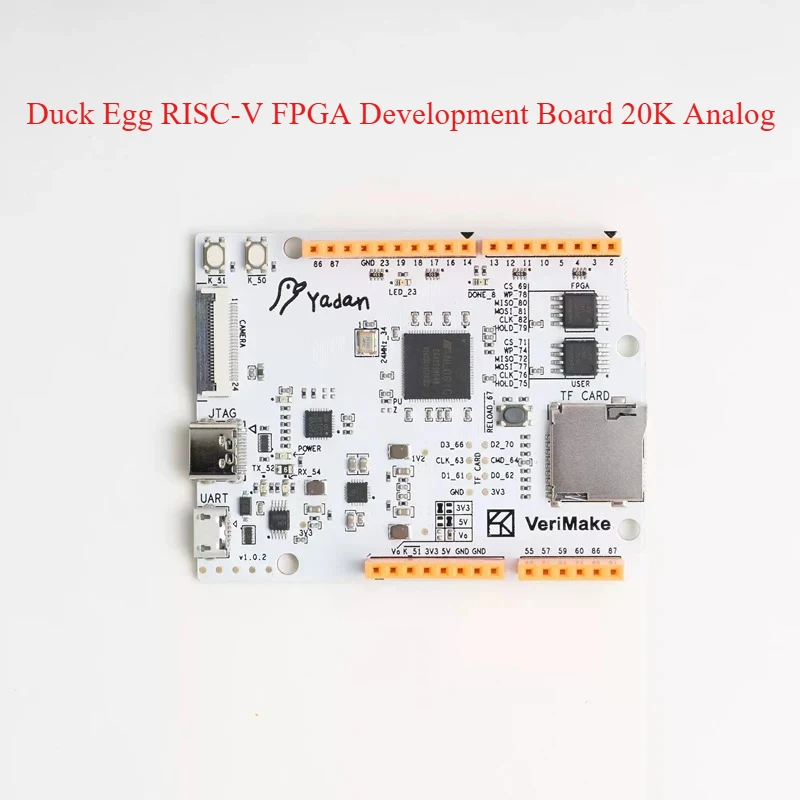 VeriMake YADAN Duck Egg RISC-V FPGA Dev Board | Anlogic EG4S20NG88 for Embedded Learning & Prototyping