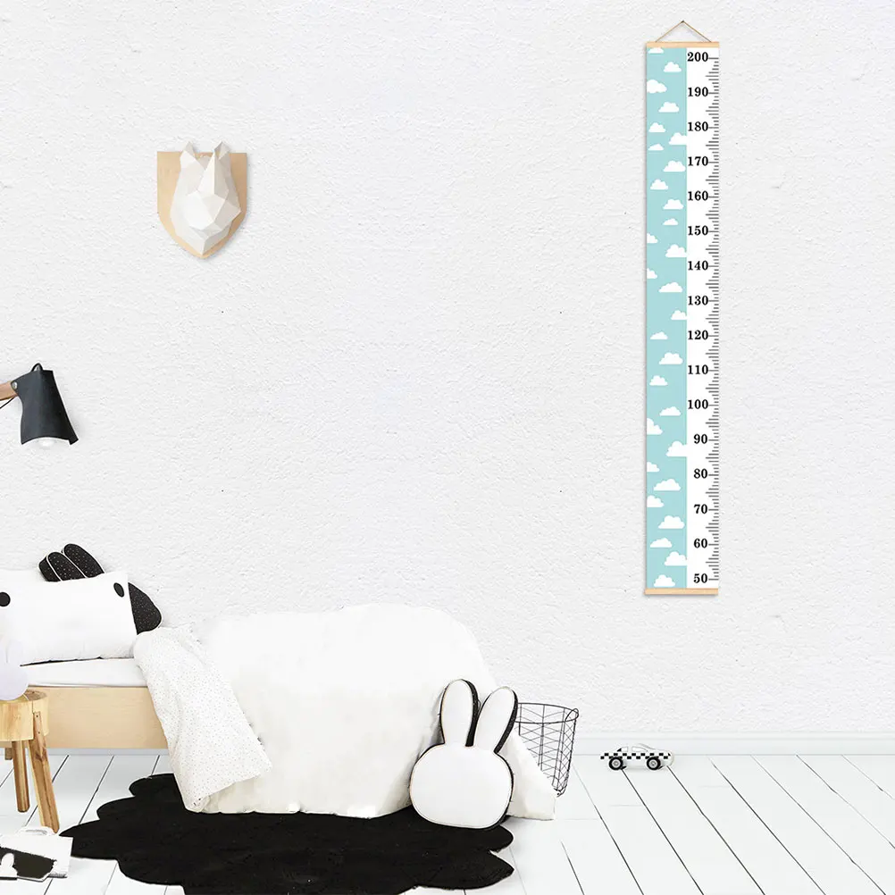 

Height Growth Chart Wall Sticker Baby Ruler Kids Wallpaper Child Girl Measurement Canvas Waterproof Decor Nursery Room