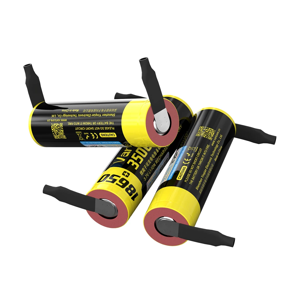 1-6PCS Varicore 18650 Battery V-1835 3.7V 3500mah Lithium Rechargeable Welding Nickel Sheet battery cell