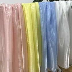 Premium organza Light crystal silk texture Augen gauze designer dress fabric diy handmade baby clothes home decoration fabric