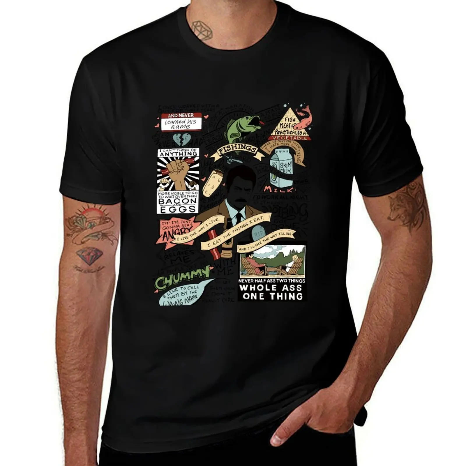 

Swanson t man t t shirts (Colorized) T-Shirt designer Quotes Best Ron shirt man graphic prints with shirts