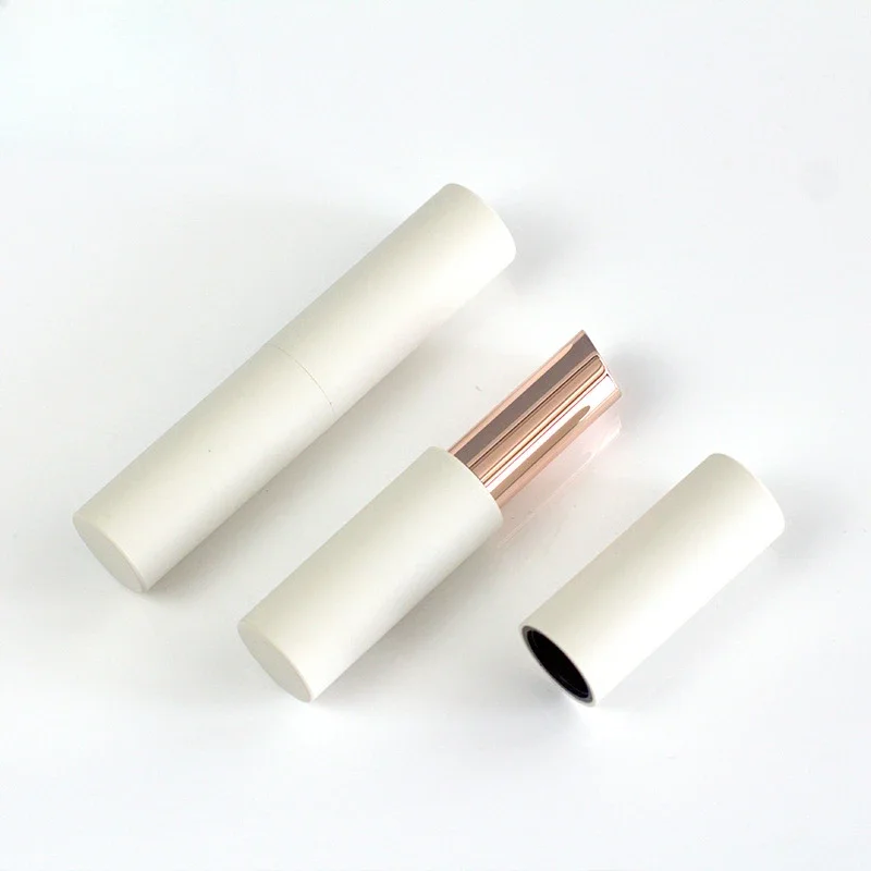 10/30/50pcs Empty Lipstick Tube Magnetic Buckle 11.1mm Matte White Lip Balm Tube Hot Filling Lip Oil Bottle Cosmetic Containers