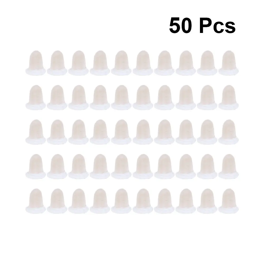 

50pcs Earplug Accessories Earring Backs Studs Pads Copper Silicone Earstud Durable Comfortable Anti Skid Lightweight Female DIY