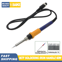 SAIKE 907A 907F Soldering Iron Handle 45W/60W A1322 Heating Core 131A Heating Element Suitable for SAKE YIHUA 853AAA 909D 852D+.