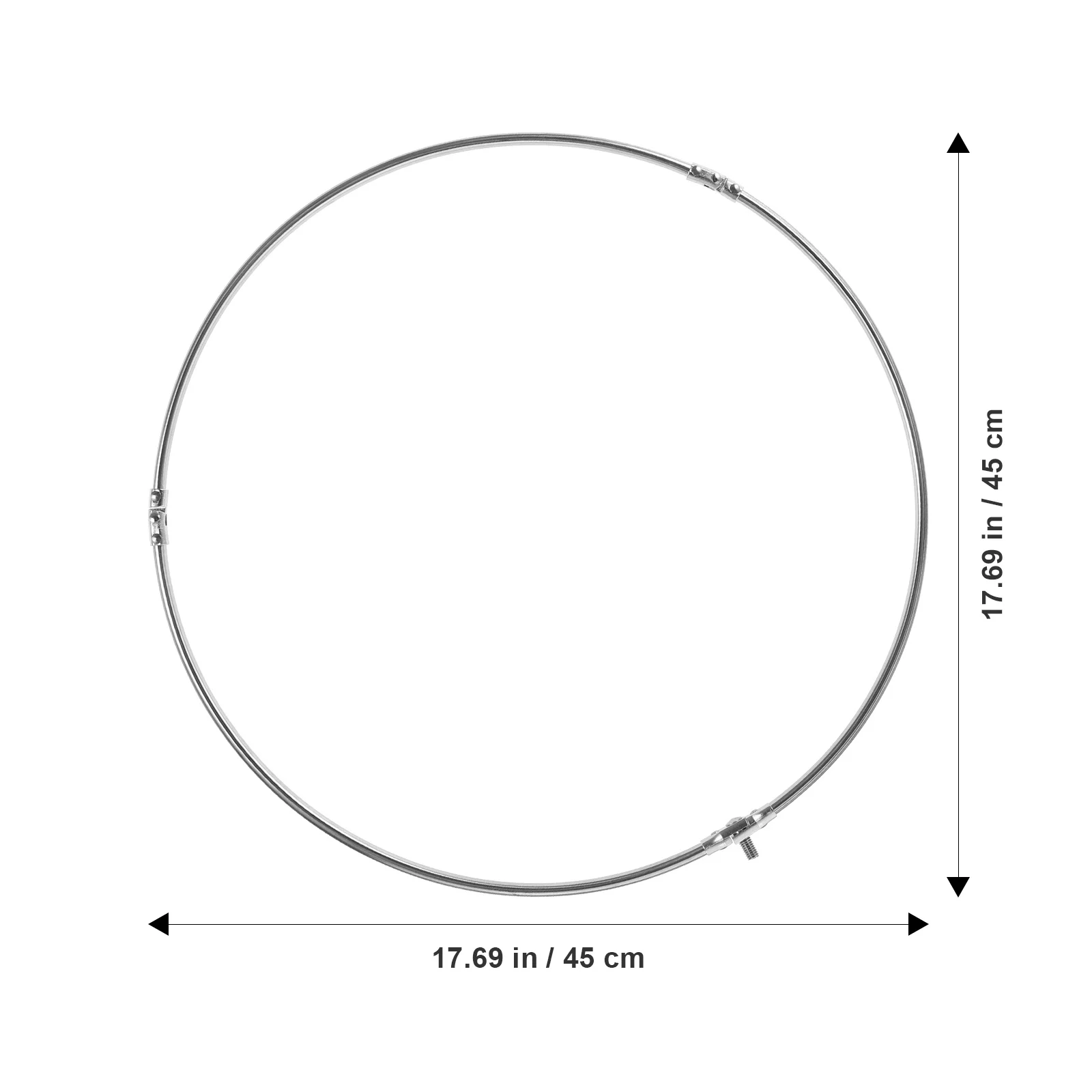 

5pcs 5 Count Replacement Fishing Net Accessories Equipment Foldable Cage Solid Ring Circle Metal Dip Nets