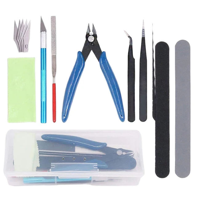 DIY Essential Modeler Podstawowe narzędzia Zestaw rzemieślniczy do budowania i naprawy modeli samochodów 9 sztuk/zestaw