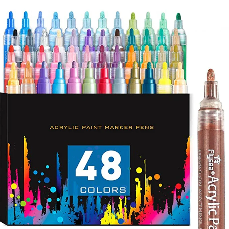 marcadores-acrilicos-nao-toxicos-para-diy-paint-pen-canetas-graffiti-impermeaveis-art-supplies-48-cores-ponta-de-2mm