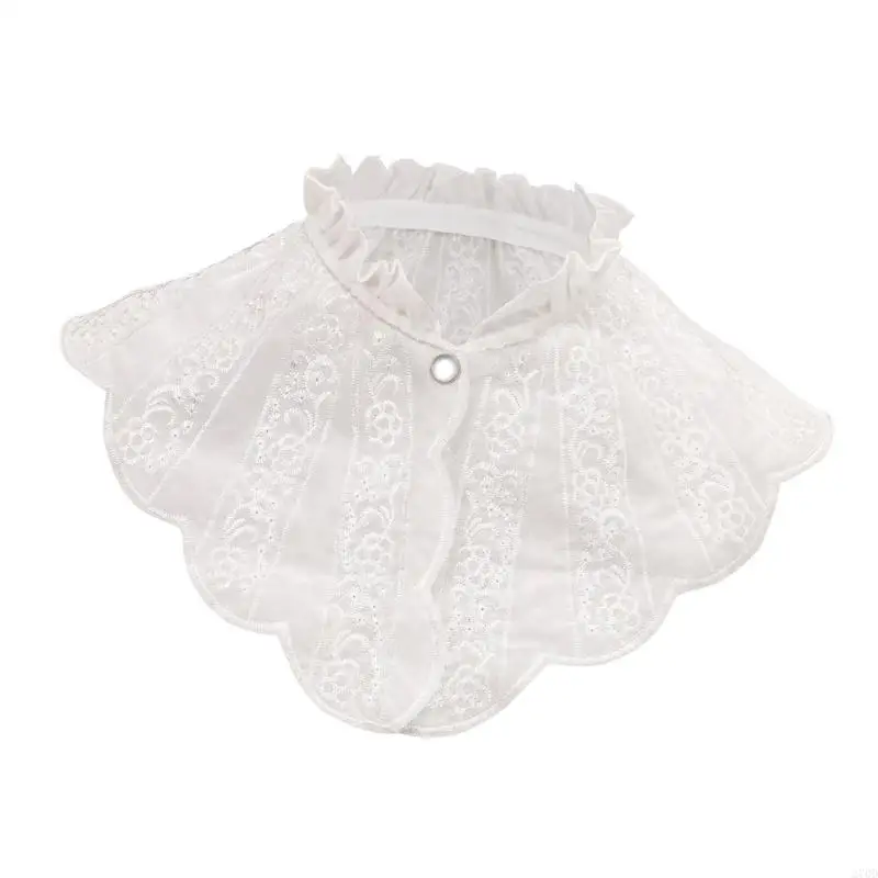 

270D Элегантный ложный воротник с вышитым офисным воротником Стильный воротник для одежды для модного платья.