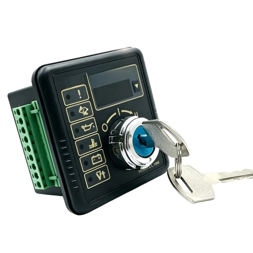 DC10K DC10G Fuel Generator Controller Key Stop Panel With 4 Digit LED Display For Diesel Engine Genset Control