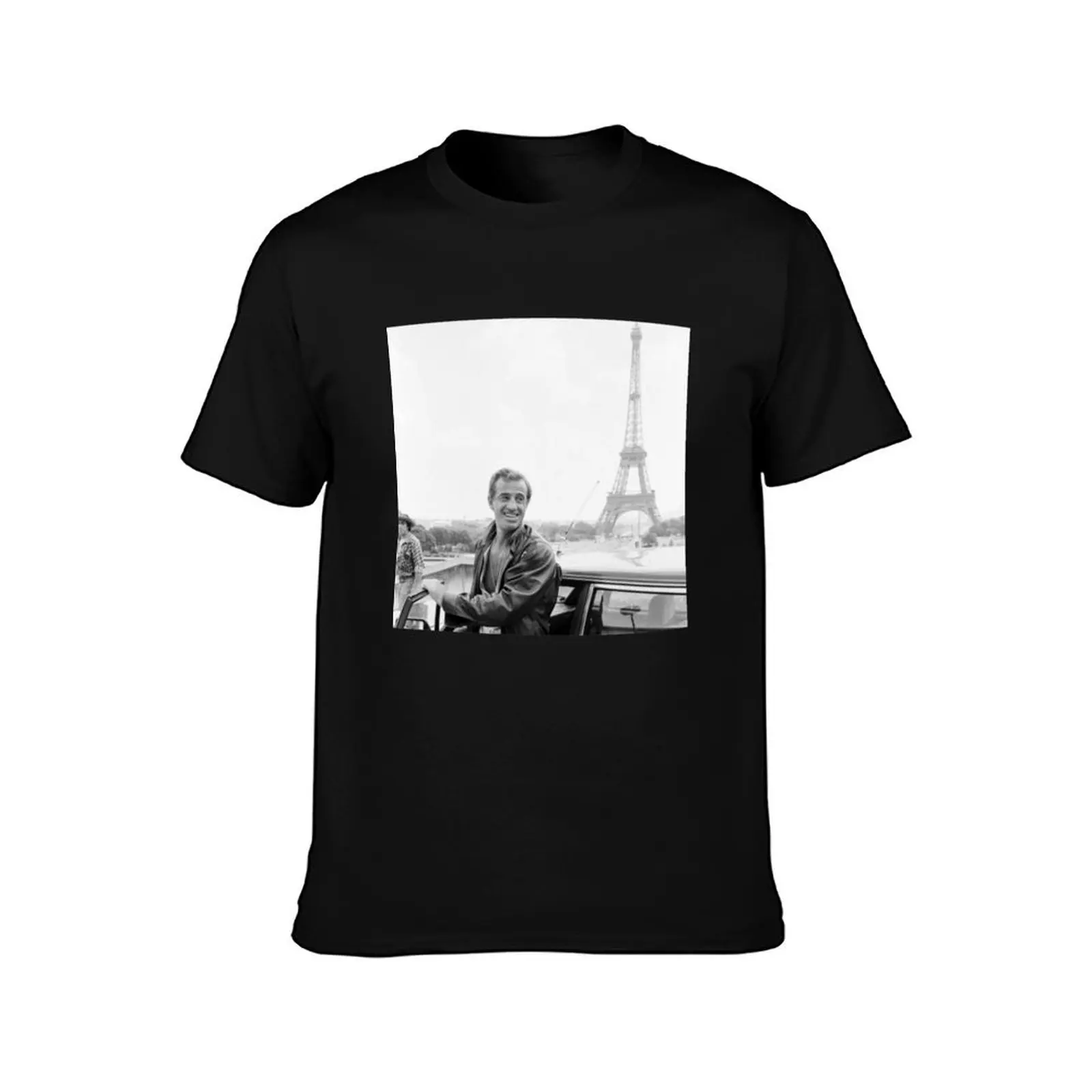 Jean Paul Belmondo Classic T-Shirt Big and Tall Crew Neck Tee T-Shirt