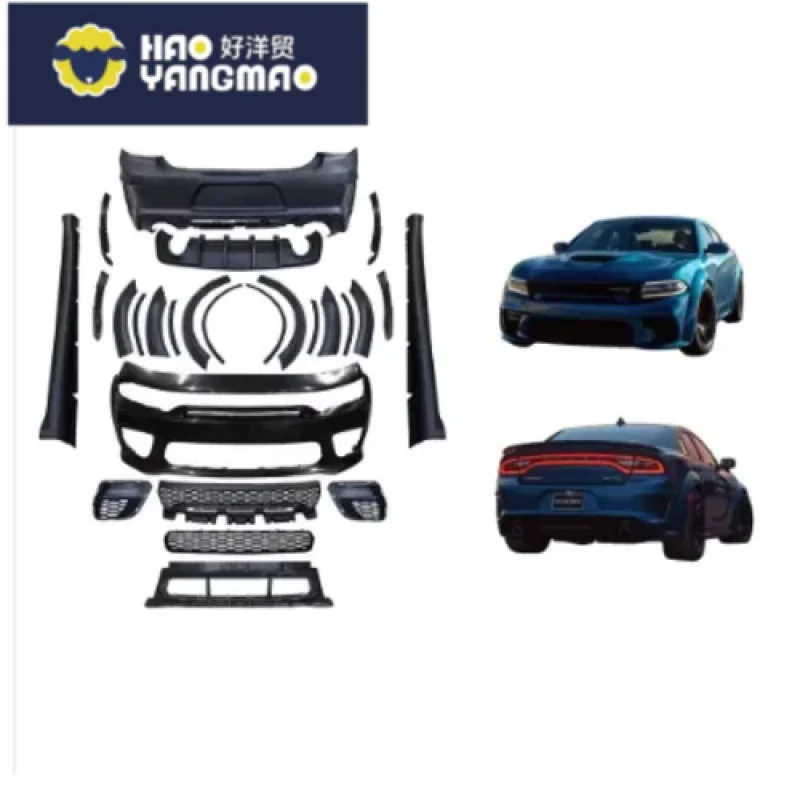 Suitable for New Condition Manufacturing Dodge Charger 2015-2023 SRT Car Full Wide Body Kit with Front & Rear Bumper Grille Eyeb