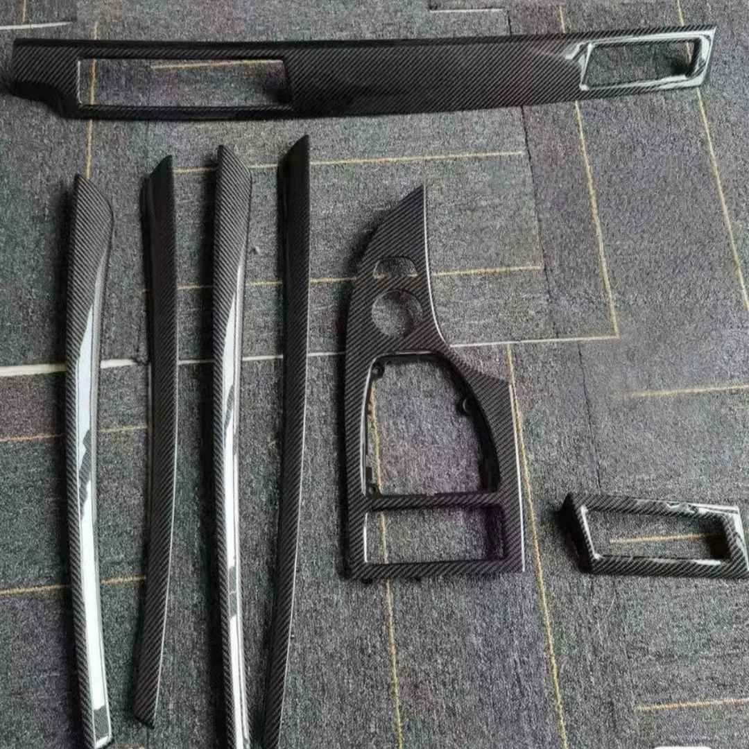 

For BMW 3 Series E60 2003-2010 real carbon fiber car interior dashboard center console decorative panel replacement door sill