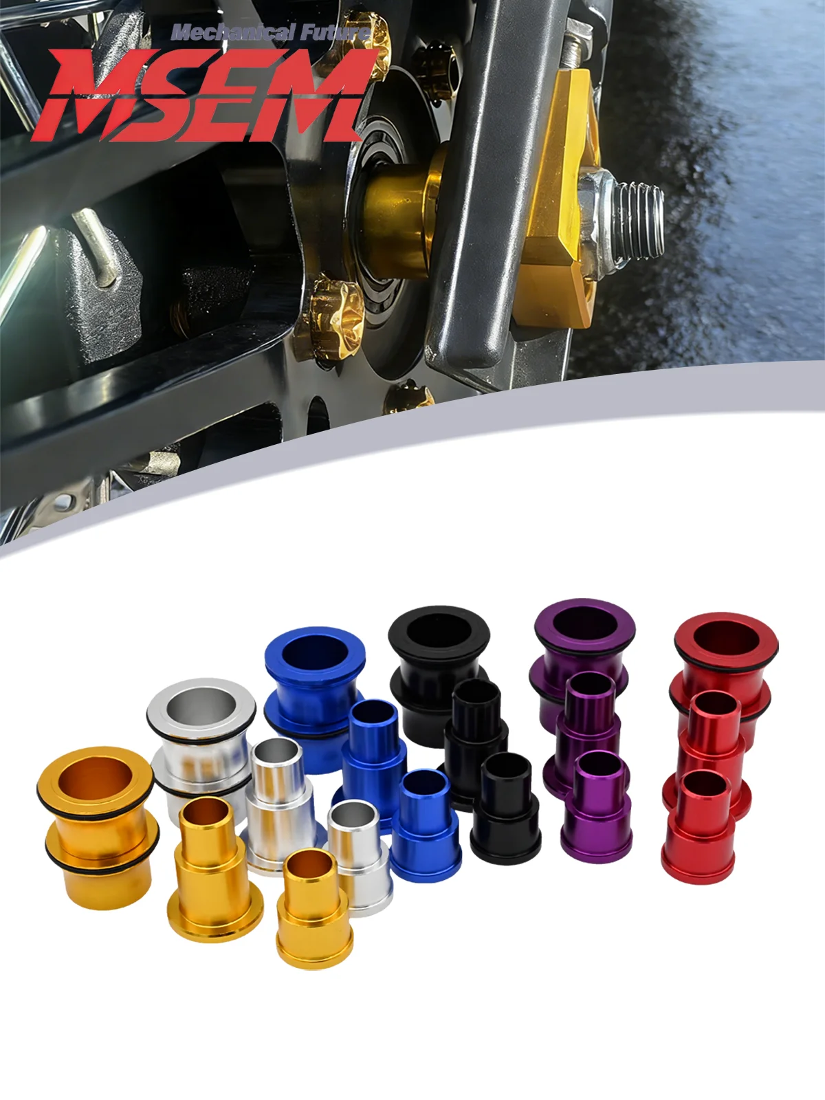 AliExpress NONE Motorcycle Front Rear Wheel Axle Hub Spacer Kit For Light Bee X Pro SurRon Light Bee X/S Segway X160/X260 Electric dirt bike