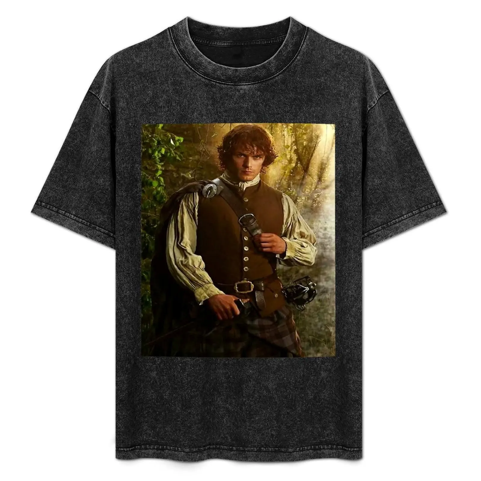 Sam Heughan T-Shirt cotton graphic tees hippie clothes plus size men clothing