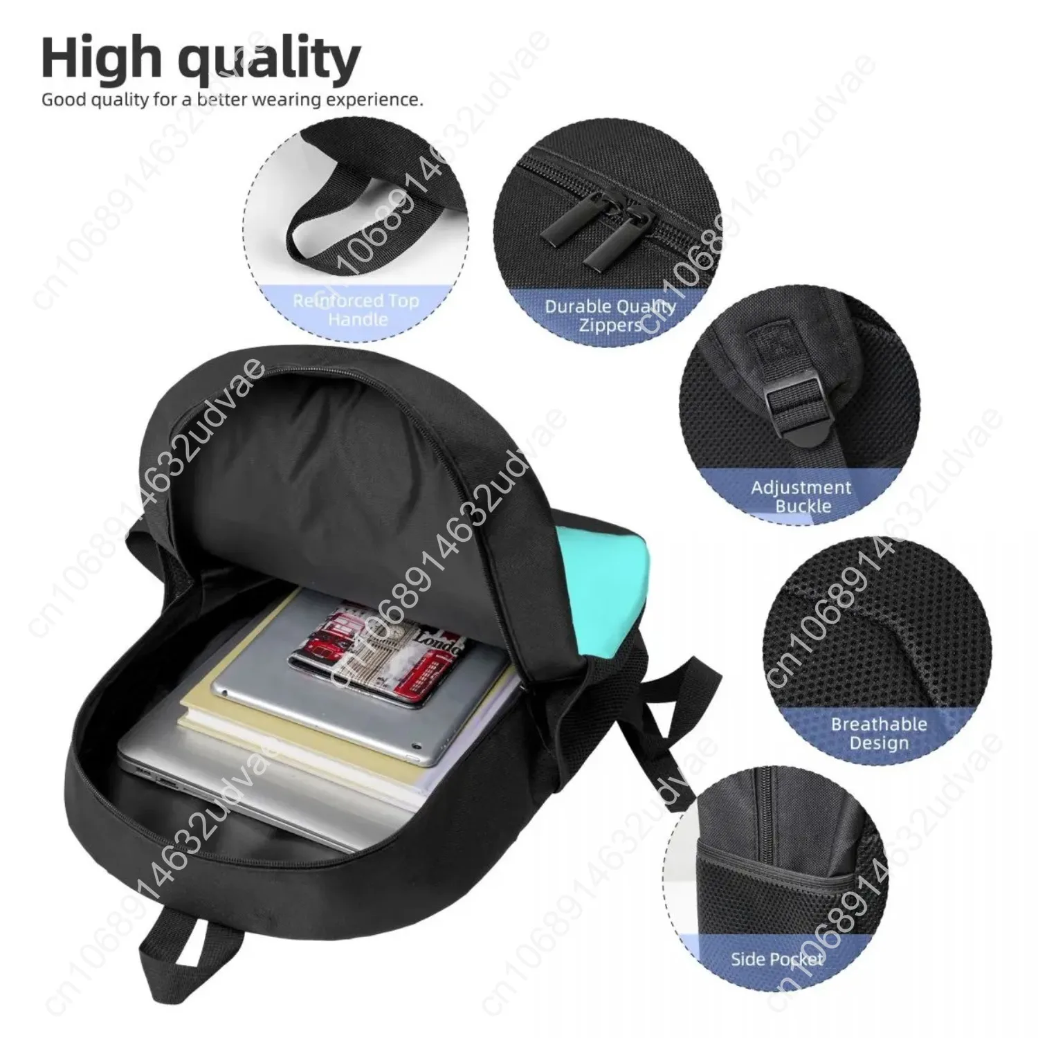 Custom Sprunki Happy Mr Fun Computer Head Fashion Kids Backpack Women Men Teenagers Schoolbags Travel Laptop Backpack