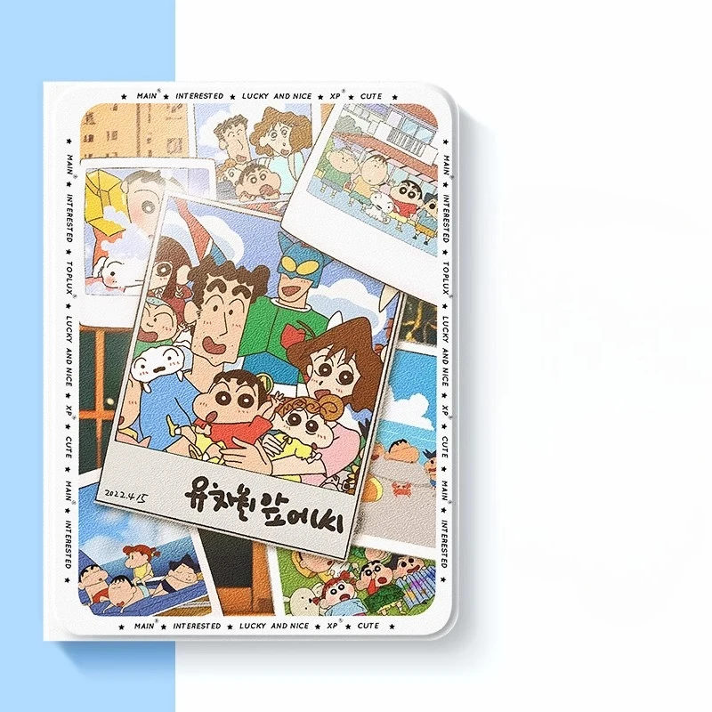 تلوين شين تشان لهاتف سامسونج تاب الوسادة جالاكسي تاب S7 S8 S9 A9 S10 S11 FE Plus 11in 12.4in 13.1in حافظة واقية غطاء لوحي