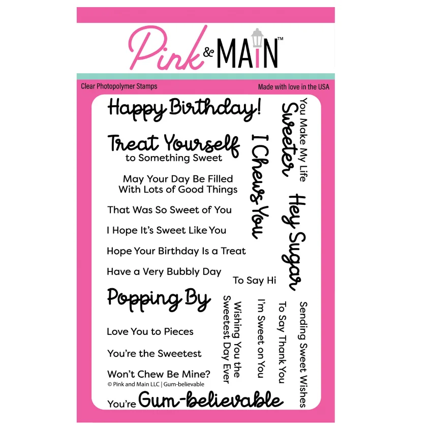 Pink Main Birthday Friends Cat Gumball Machine Metal Cutting Dies for DIY Handmade Scrapbook Photo Album Calendar April 2026 New