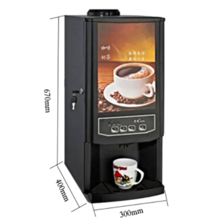 Coffee three cartridge vending machine fully automatic coffee makers