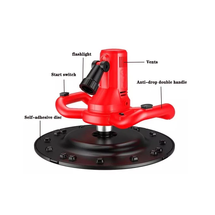 ZCX-001 벽면 그라인더 리튬 전기 내부 콘크리트 바닥 미장 기계 강력 모터 (플라스터링용) 도매