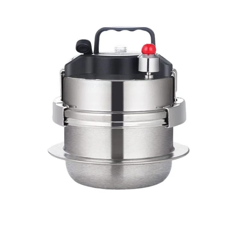 

Mini 304 Stainless Steel Pressure Cooker for Gas and Induction Cookers, Portable and Durable, perfect for 1-2 people