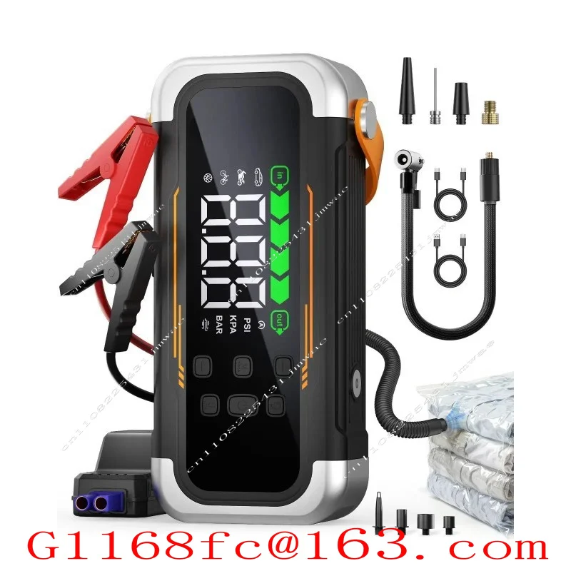 Car 12V Emergency Starting Power Supply, Car Mounted Inflation Pump, Battery, Emergency Backup, Large Capacity Power Bank Part