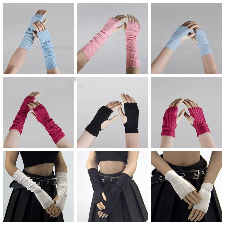 CHILI TOYS 1/6 Fashion Block Joint Cover Gloves Arm Sleeves Clothing Accessories Model Fits 12inch Female Action Figure Body