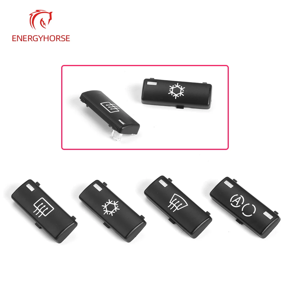 For BMW E39 E53 Car Center Console Climate A/C Control Panel Switch Buttons Cover Caps Key Replacement For BMW 5 Series X5