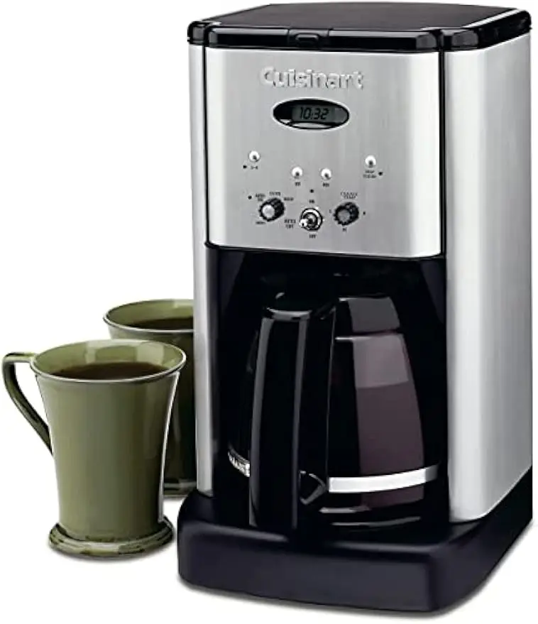 DCC-1200P1 Zet Centraal 12-Cups Programmeerbaar Koffiezetapparaat, Karaf, Geborsteld Chroom