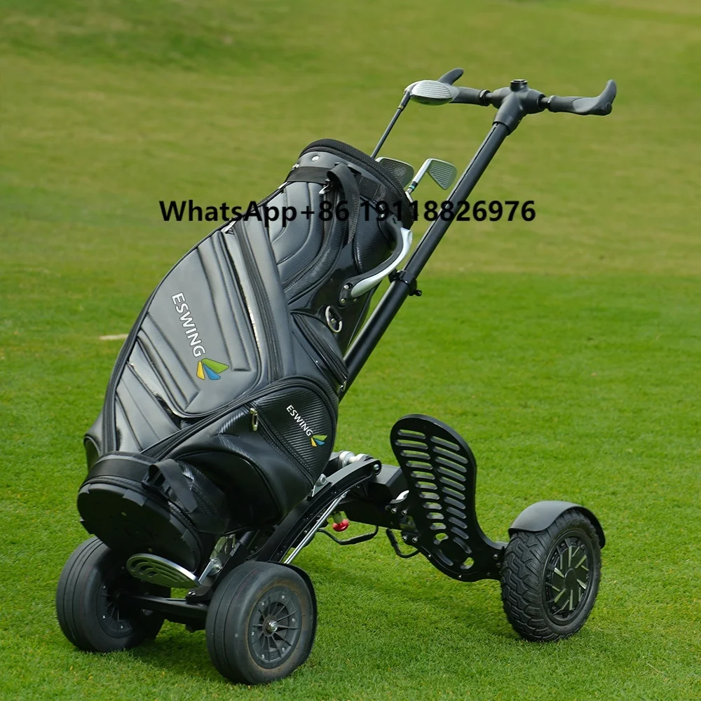 

Eswing High Quality Mini Folding Golf Electric Trolley Foldable Push Cart Lightweight Golf scooter For Sale