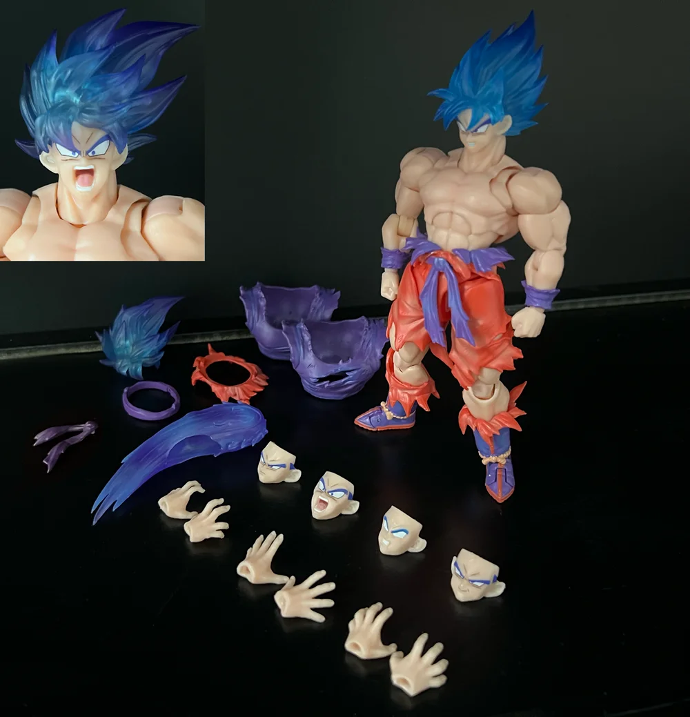 متوفر في المخزون EC SHF Kaiouken GOKU لعبة دراغون بول Z 1/12 مقياس عمل نموذج لجسم اللعب شخصيات كرتونية Brinquedos هدية