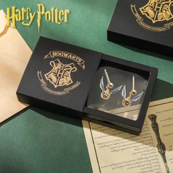 Fashion Earnings Jewelry Hogwarts Golden Snitch Earrings for Women Girls Magic Anime Luna The Same A Friend's Birthday Present