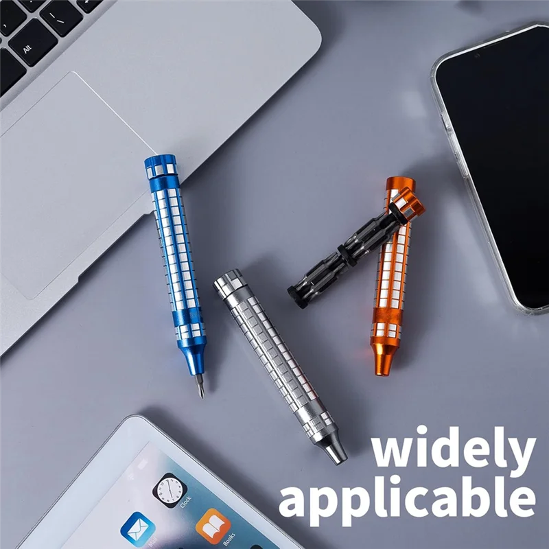 مجموعة مفكات براغي تريند 2025، مفك براغي يدوي على شكل قلم، مفك براغي صغير 24 في 1، مثالي لأجهزة الكمبيوتر المحمول والهاتف والمجوهرات والساعة