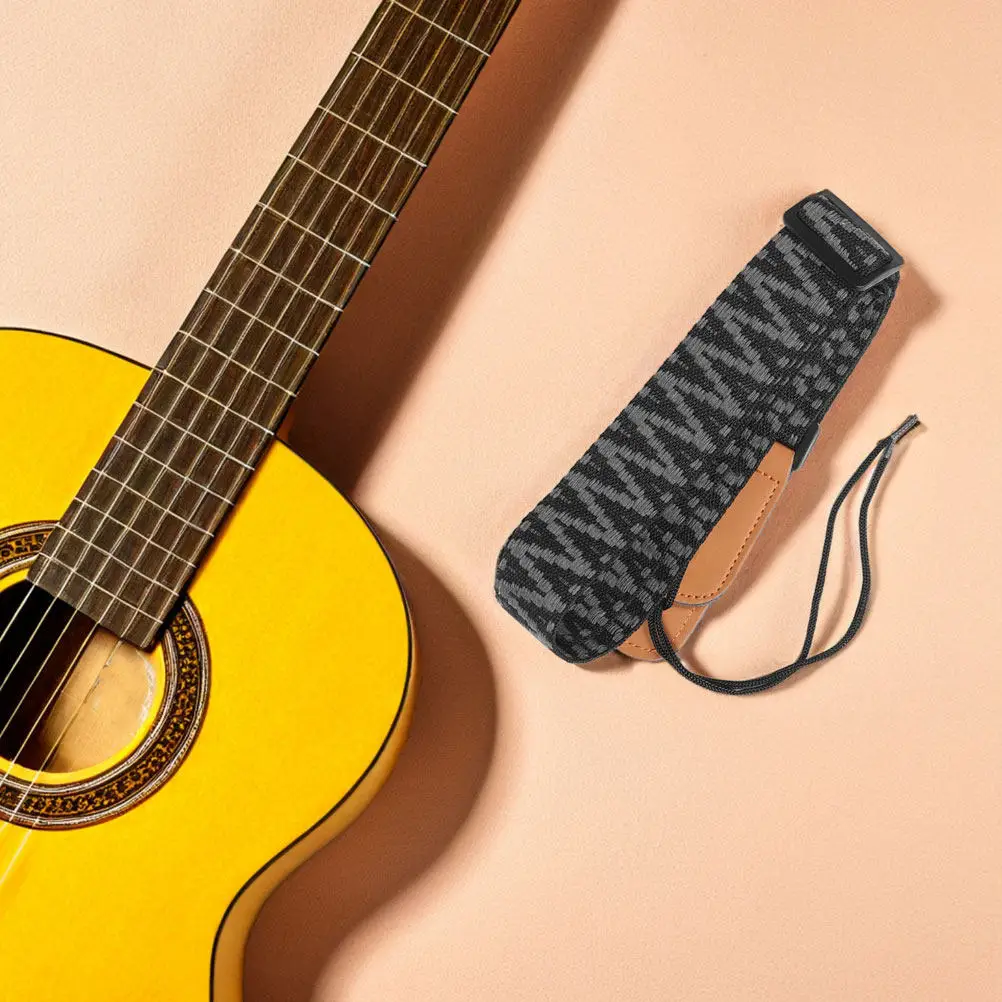 2Pcs Decorative Nylon Ukulele Strap Adjustable for All Ages Comfortable Ergonomic Fit Secure Instrument Carry Outdoor Indoor Use