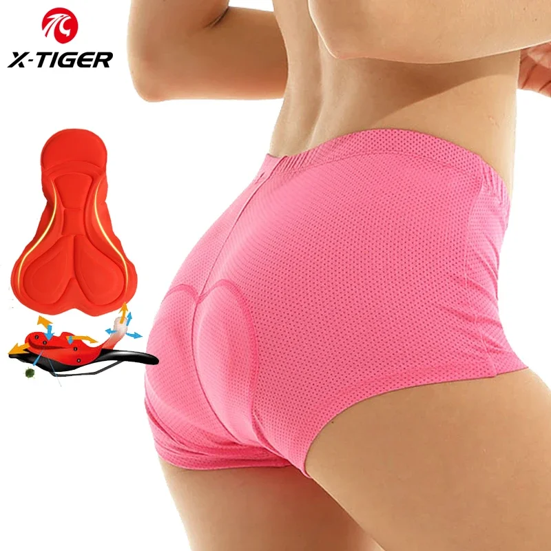 

X-TIGER 3D Gel Padded Cycling Shorts Women's Briefs MTB Shockproof Cycling Briefs Bike Briefs Shorts