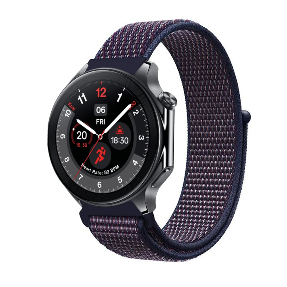 Loop Woven Nylon Watchband For Realme Watch 3 2 S T1OPPO Watch X 4 Pro Sport Bracelet For OnePlus Watch 2 46mm Strap Accessories