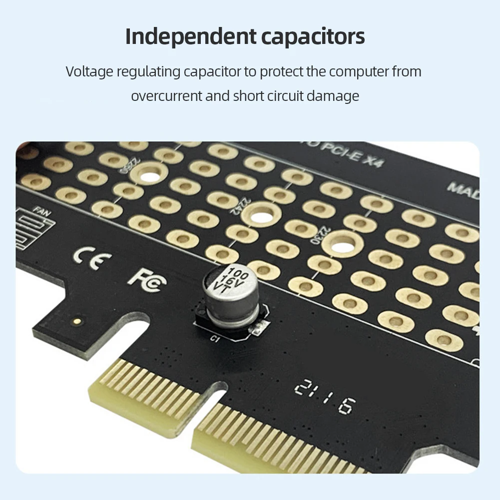 Tarjeta adaptadora M.2 PCIe NVMe SSD a PCI-E 3,0/4,0 32gbps M.2 NVMe SSD a PCI Express 3,0/4,0 tarjeta de expansión para Windows/Linux