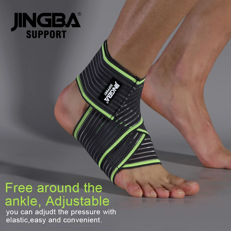 JINGBA SUPPORT 1 PCS Ankle Support Brace ,Ankle Guards Adjustable Compression Ankle Braces for Sports Protection Tobillera