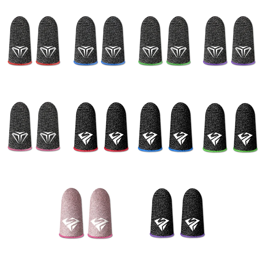 10x Fingerspitzen-Handschuhe für Handyspiele, Gamer, schweißfest, rutschfest, Touchscreen, Fingerhülse, atmungsaktiv, Gaming-Fingerabdeckung, schweißfest