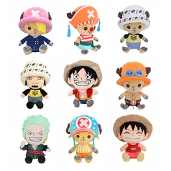 Classic Anime Character 25cm Zoro One Piece Luffy Multiple Style Chopper Doll Plush Cartoon Toy Children Holiday Gift Home Decor